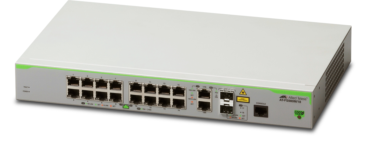 Allied Telesis AT-FS980M/18-50 Managed Fast Ethernet (10/100) Grey