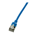 LogiLink Slim U/FTP networking cable Blue 2 m Cat6a U/FTP (STP)