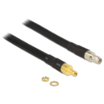 DeLOCK 5m SMA/SMA coaxial cable CFD400, LLC400 Black
