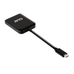 CLUB3D CSV-1555 video cable adapter 59.1" (1.5 m) USB Type-C 2 x DisplayPort Black