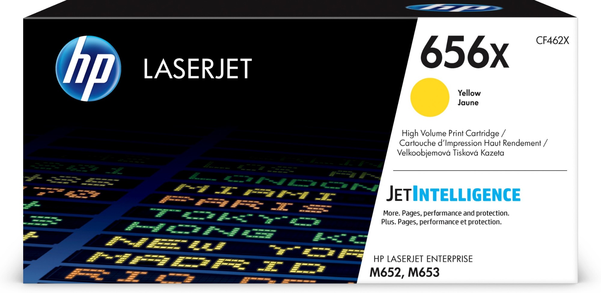 HP CF462X/656X Toner cartridge yellow. 22K pages ISO/IEC 19752 for HP