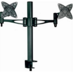 Astrotek Dual Monitor Arm Desk Mount Height Adjustable Stand for 2x LCD Display 23.8' 24' 27' 31.5' 32' 8kg 30° Tilt 180° Swivel 360° Pivot VESA