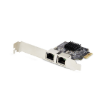 StarTech.com .com 2-Port Gigabit PCIe Network Adapter Card, TAA Compliant - Network adapter - PCIe - Gigabit Ethernet x 2 - black - TAA Compliant