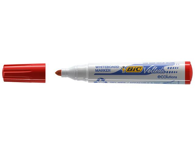 Photos - Felt Tip Pen BIC Whiteboard Velleda ECOlutions 1701 marker 12 pc(s) Red 904939 