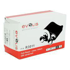 Image of Evolis R3011 Thermal-transfer ribbon Bk,C,M,Y, Transparent, 200...