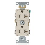 Leviton BR20-T socket-outlet NEMA 5-20R Almond