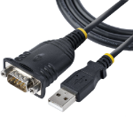 StarTech.com 3ft (1m) USB to Serial Cable, DB9 Male RS232 to USB Converter, Prolific IC, USB to Serial Adapter for PLC/Printer/Scanner/Switch, USB to COM Port Adapter, Windows/Mac