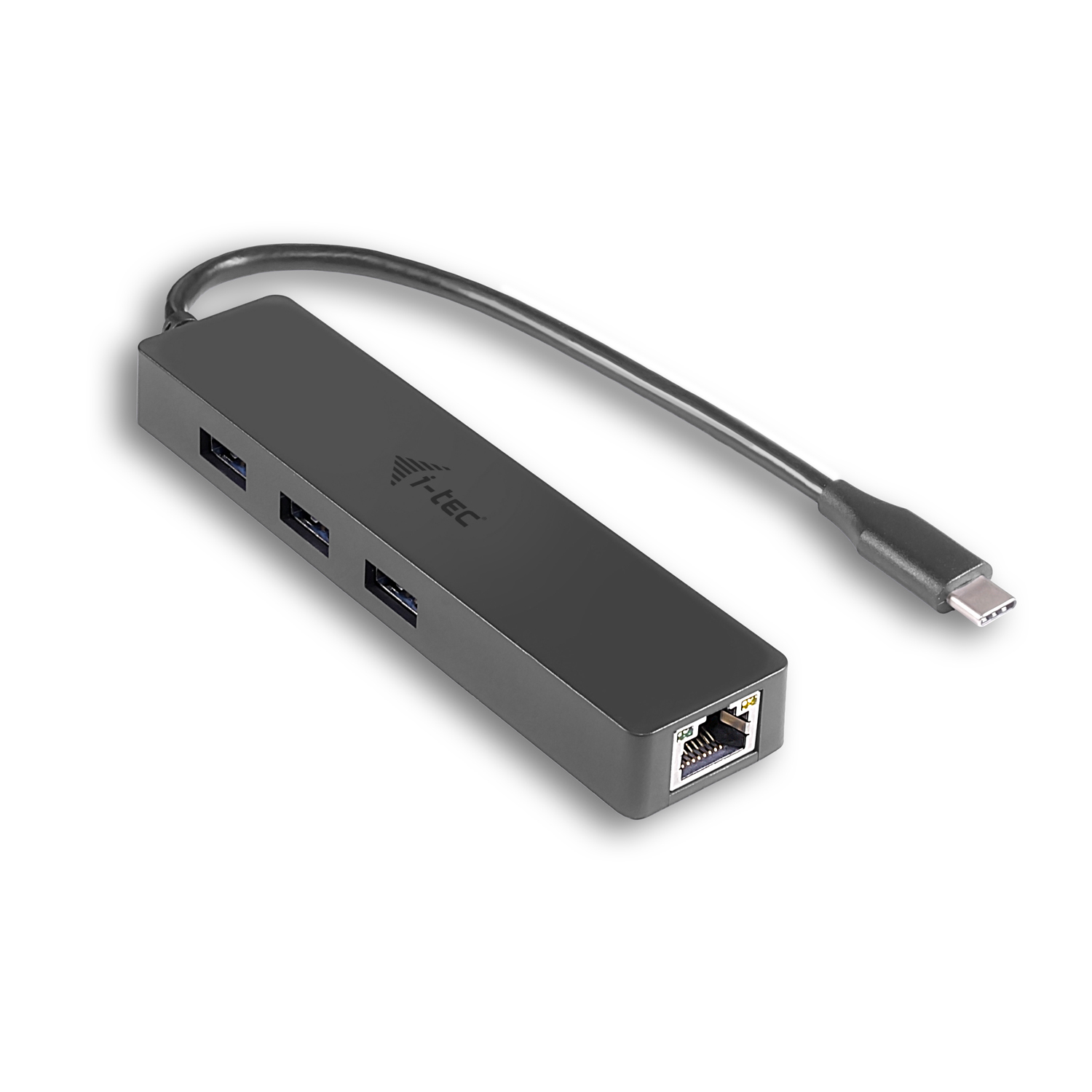 Image of i-tec Advance USB-C Slim Passive HUB 3 Port + Gigabit Ethernet Adapter