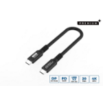 Microconnect USB3.2CC015 USB cable USB 3.2 Gen 2x2 0.15 m USB C Black