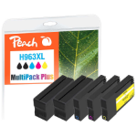 Peach PI300-1006 inktcartridge 5 stuk(s) Compatibel Hoog (XL) rendement Zwart, Cyaan, Magenta, Geel