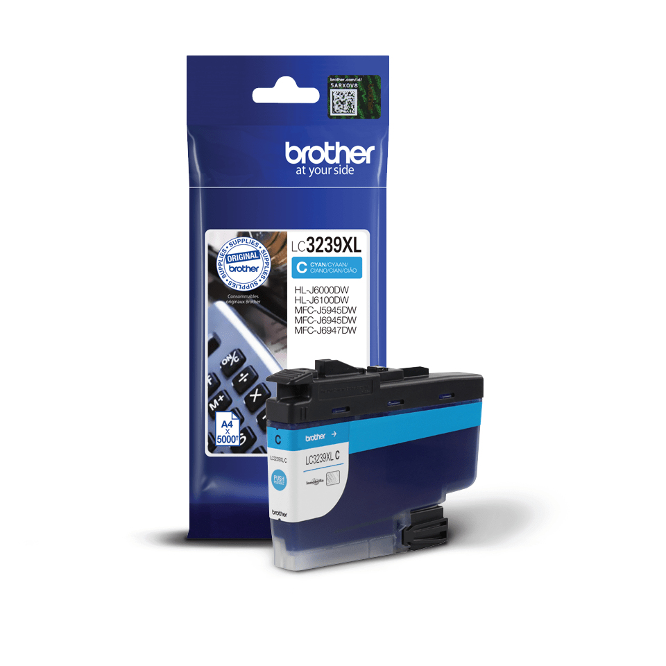 Brother LC3239XLC Inkjet Cartridge High Yield Cyan LC3239XLC