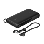 BELKIN BoostCharge 20K mAh Power Bank with Display + USB-C to USB-C Cable 60W (15CM) - Black (BPB028fqBK), 20W,2x USB-C Ports, 2 Years Warranty
