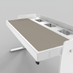 Heckler Design H902-4011 desk pad Linoleum Taupe