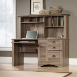 Teknik Louvre Hutch Desk Salt Oak - 5415109 DD