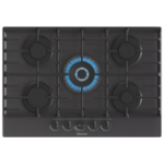Hisense GG773B hob Black Built-in 75 cm Gas 5 zone(s)