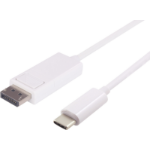 Microconnect USB3.1CDPB2W video cable adapter 2 m USB Type-C DisplayPort White