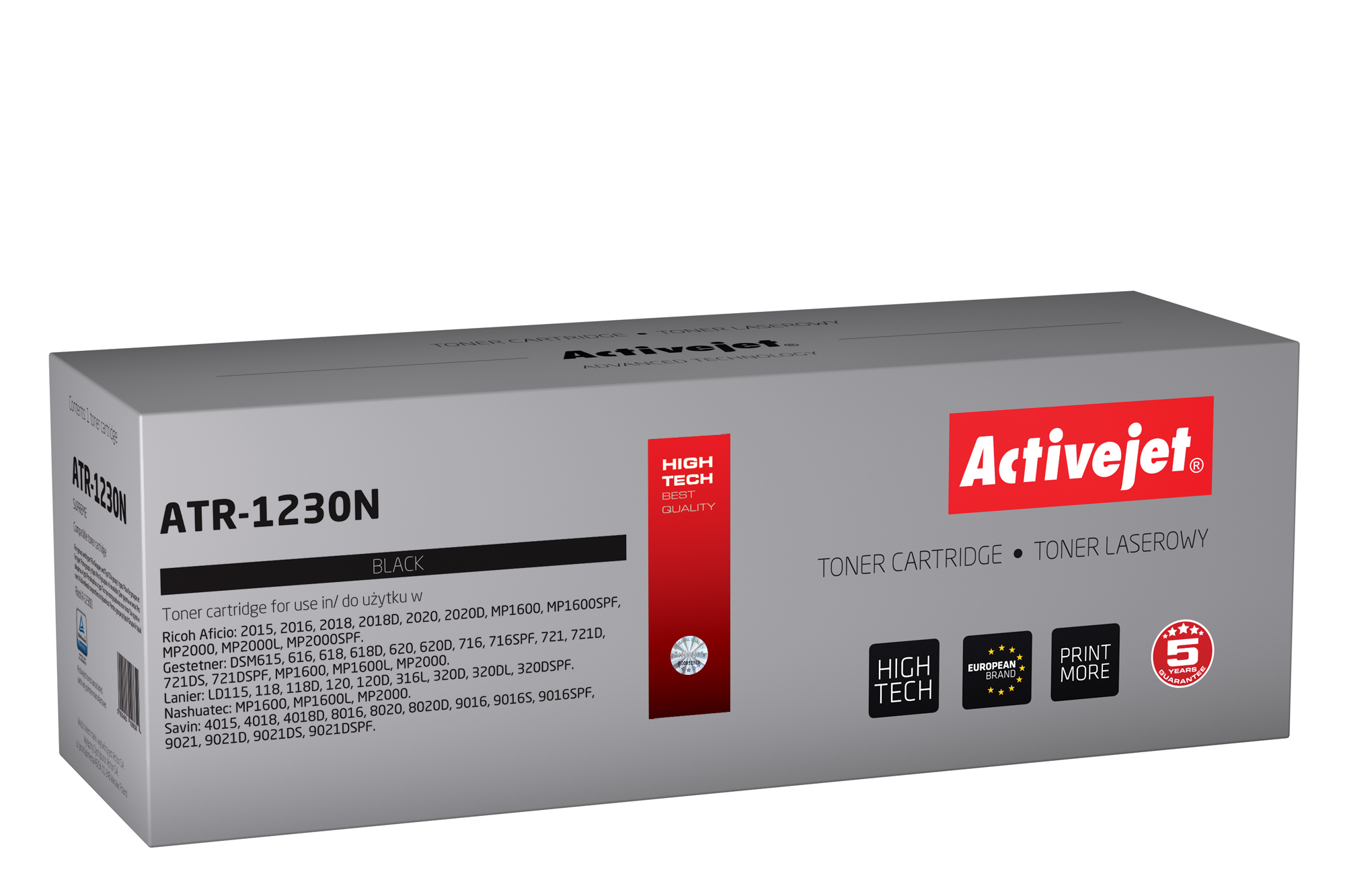 Activejet ATR-1230N toner (replacement for Ricoh 1230D 885094; Supreme; 9000 pages; black)