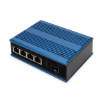 Digitus DN-651130 netwerk-switch Unmanaged Fast Ethernet (10/100) Zwart, Blauw