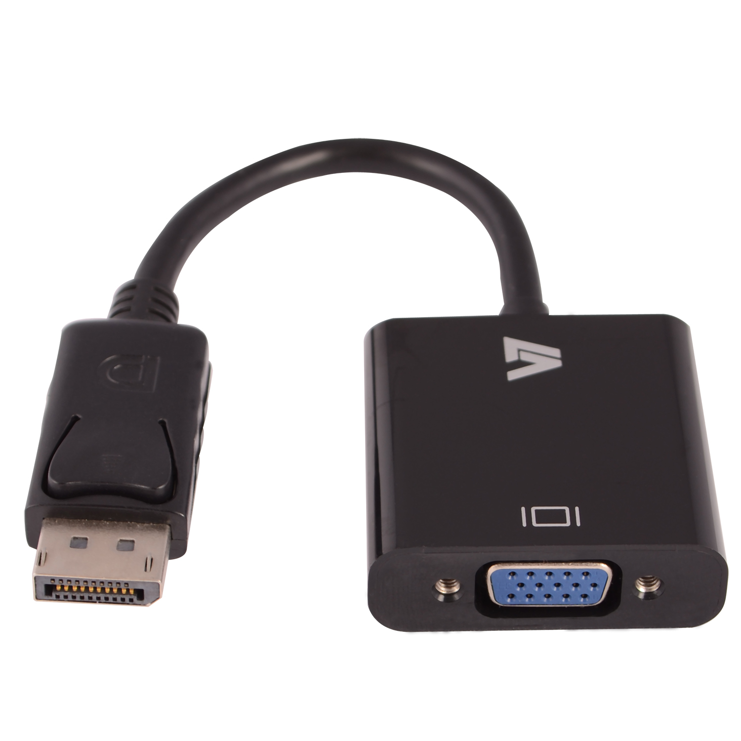 Image of V7 Black Video Adapter DisplayPort Male to VGA Female