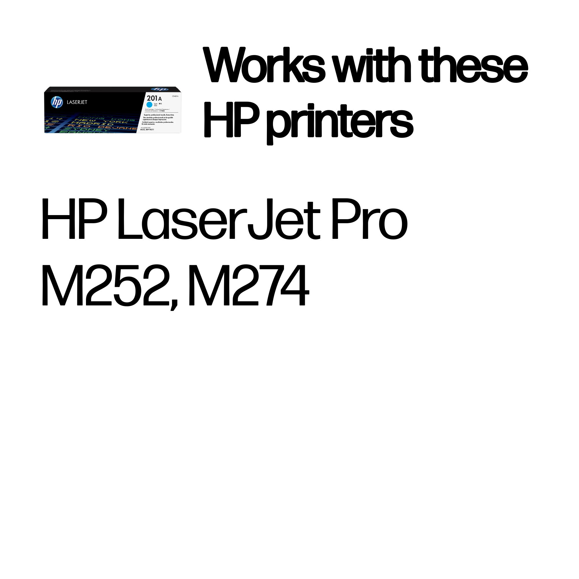 HP CF401A/201A Toner cartridge cyan, 1.33K pages ISO/IEC 19752 for HP Pro M 252