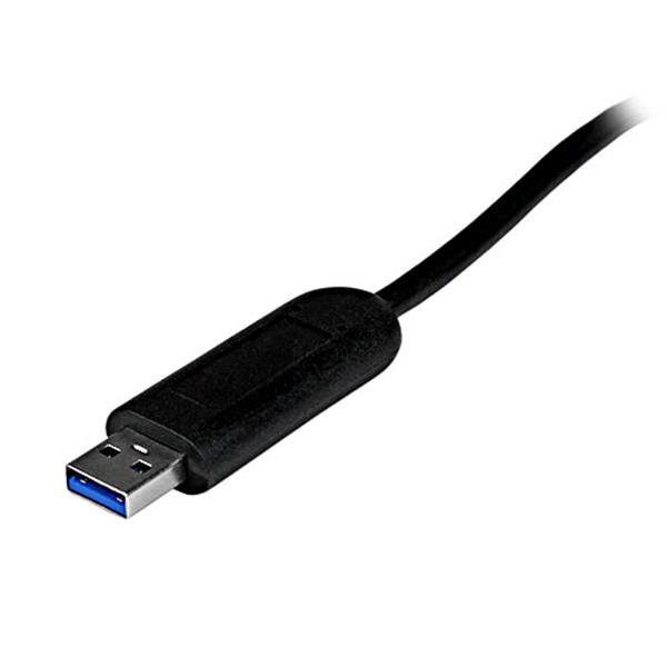 StarTech.com 4 Port Portable SuperSpeed USB 3.0 Hub with Built-in Cable