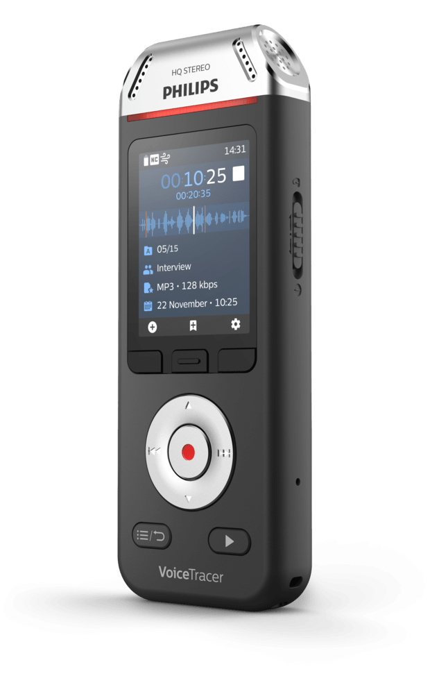 Philips Voice Tracer DVT2110/00 dictaphone Flash card Black, Chrome