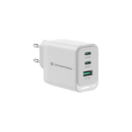 Conceptronic ALTHEA21W65 3-Port 65W GaN USB PD Charger, USB-C x 2, USB-A x 1, QC 3.0, PPS, PD 3.0
