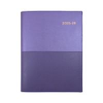 Collins Debden DIARY FINANCIAL YEAR 25-26 VANESSA A5 385 V55 WTV PURPLE