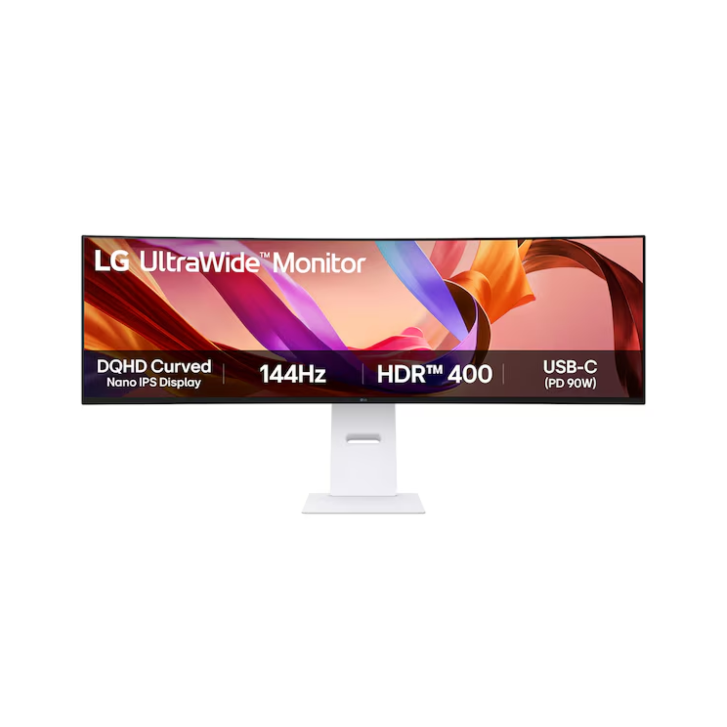 LG 49U950A-W 49" IPS Dual QHD 144Hz USB-C UltraWide Curved Monitor