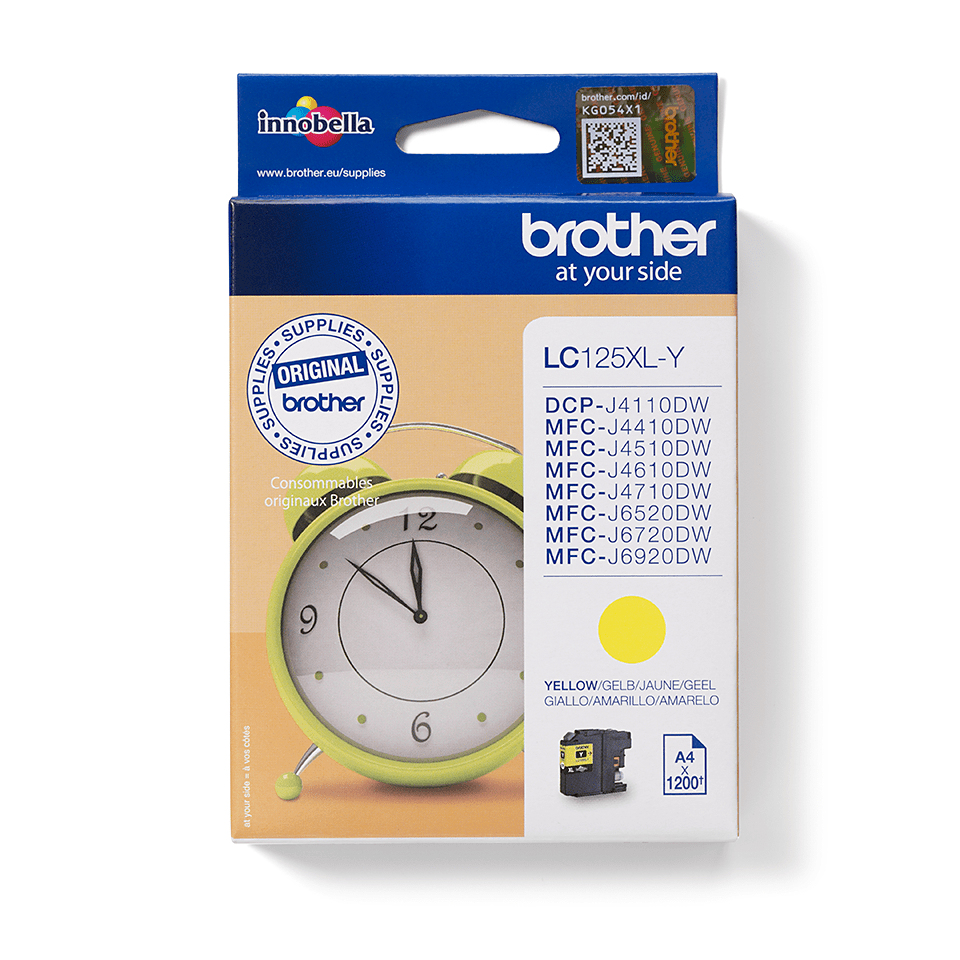 Image of Brother LC-125XLY Ink cartridge yellow, 1.2K pages ISO/IEC 24711...