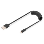 Digitus USB 2.0 - USB A to Lightning Spiral Cable