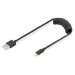 Digitus USB 2.0 - USB A to Lightning Spiral Cable