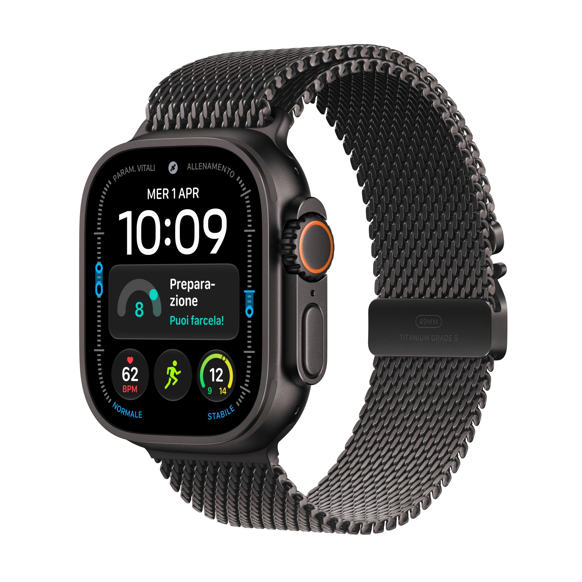 Apple Watch Ultra 4 GPS + Cellular 49mm Black Titanium Case with Black