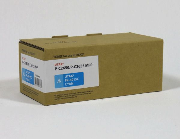Data Direct Utax PK5015C P C2650 2655 MFP Toner Cyan Compatible 3K