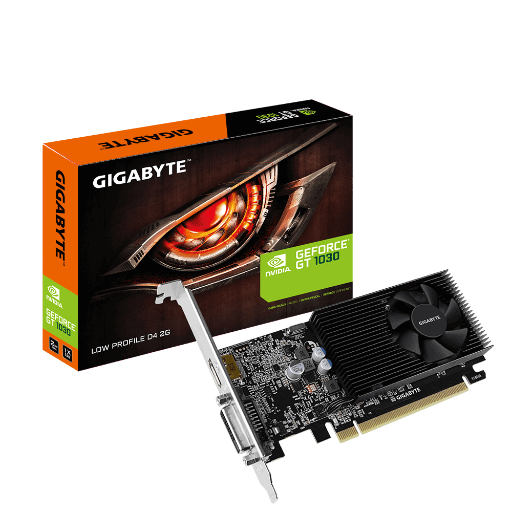 Image of Gigabyte GV-N1030D4-2GL graphics card NVIDIA GeForce GT 1030 2 GB...