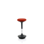 Dynamic KCUP1549 saddle chair Padded seat Red Fabric Black 1 pc(s)