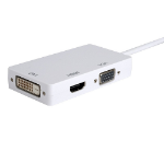 Axiom DisplayPort VGA + HDMI + DVI White