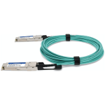 AddOn Networks 40G-QSFP-QSFP-AOC-0401-AO InfiniBand/fibre optic cable 4 m QSFP+ Green