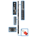 Tripp Lite PDU3XEVSR6G63B 28.8kW 220-240V 3PH Switched PDU - LX Interface, Gigabit, 30 Outlets, IEC 309 63A Red 380-415V Input, LCD, 1.8 m Cord, 0U 1.8 m Height, TAA