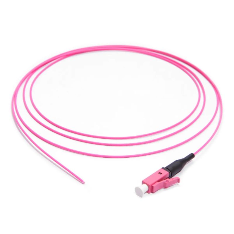 Image of FDL LEVITON 1M SIMPLEX LC PIG TAIL- 50/125um -OM4 HEATHER VIOLET