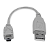 StarTech.com USB2HABM6IN USB cable USB 2.0 5.98" (0.152 m) USB A Mini-USB B Gray