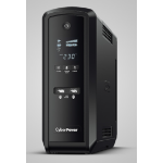 CyberPower PFC Sinewave 1350VA Line Interactive Tower UPS, 810W, LCD Display, 2x UK Plug, 4x IEC, AVR Energy Saving