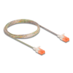 DeLOCK RJ45 Network Cable Cat.6A U/UTP Slim 2 m transparent
