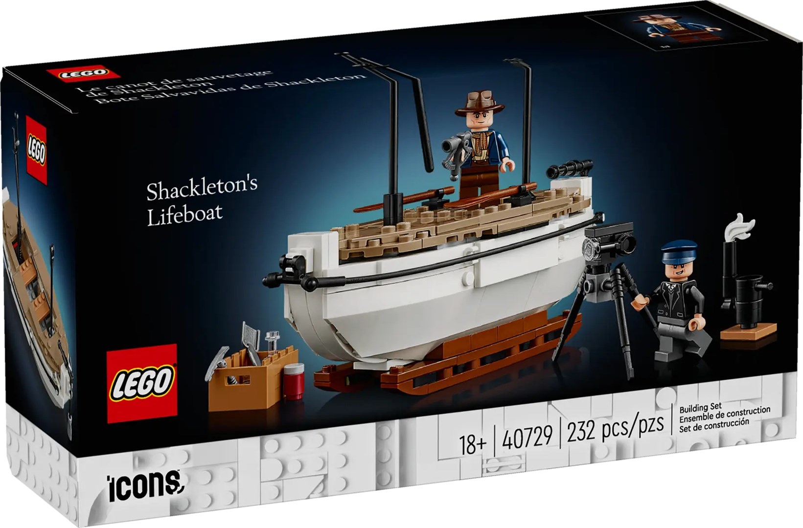 LEGO ICONS 40729 Shackleton's Lifeboat
