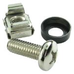 Cables Direct Pack of 50 M6 Cage Nuts Nick