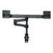 R-Go Tools Smartbar R-Go Zepher monitor Arm für zwei Bildschirme, verstellbar, 0-9 kg belastbar, 100% zirkulär, schwarz