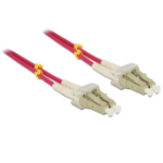 DeLOCK LC - LC, 2m Glasvezel kabel Violet