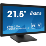 iiyama ProLite 22" Full HD 10pt touchscreen featuring IPS panel technology, touch through glass function and anti fingerprint coating