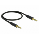 DeLOCK 85790 audio cable 0.5 m 4.4mm Black