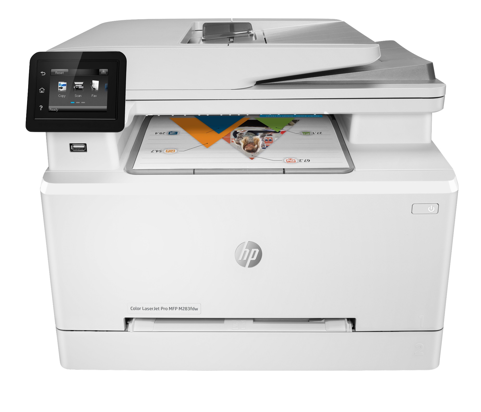 Hp Laserjet Pro M283fdw Wireless Multifunction Color Printer. Copier.